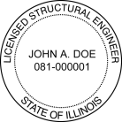 Illinois Structural Engineer Seal